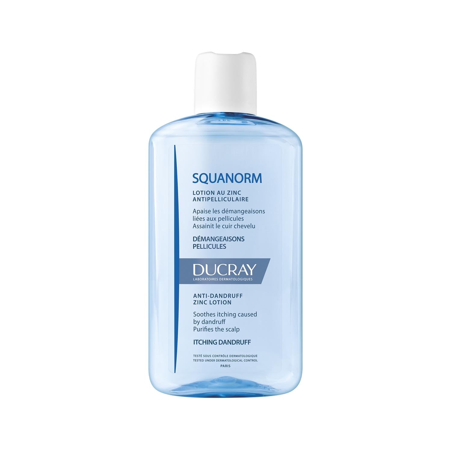 Ducray Squanorm Anti-Dandruff Lotion with Zinc - 200ml, Dermatologically Approved Scalp Soothing Solution Ducray Squanorm Anti-Dandruff Lotion - Zinc Scalp Care Ducray Squanorm, Anti-Dandruff Lotion, Zinc-based Scalp Care, Dermatologically Approved Hair Care, Scalp Soothing Lotion, Dandruff Relief, Scalp Care, Hair Care, Cosmetic, 200ml, Hair Loss Prevention, Scalp Irritation Relief