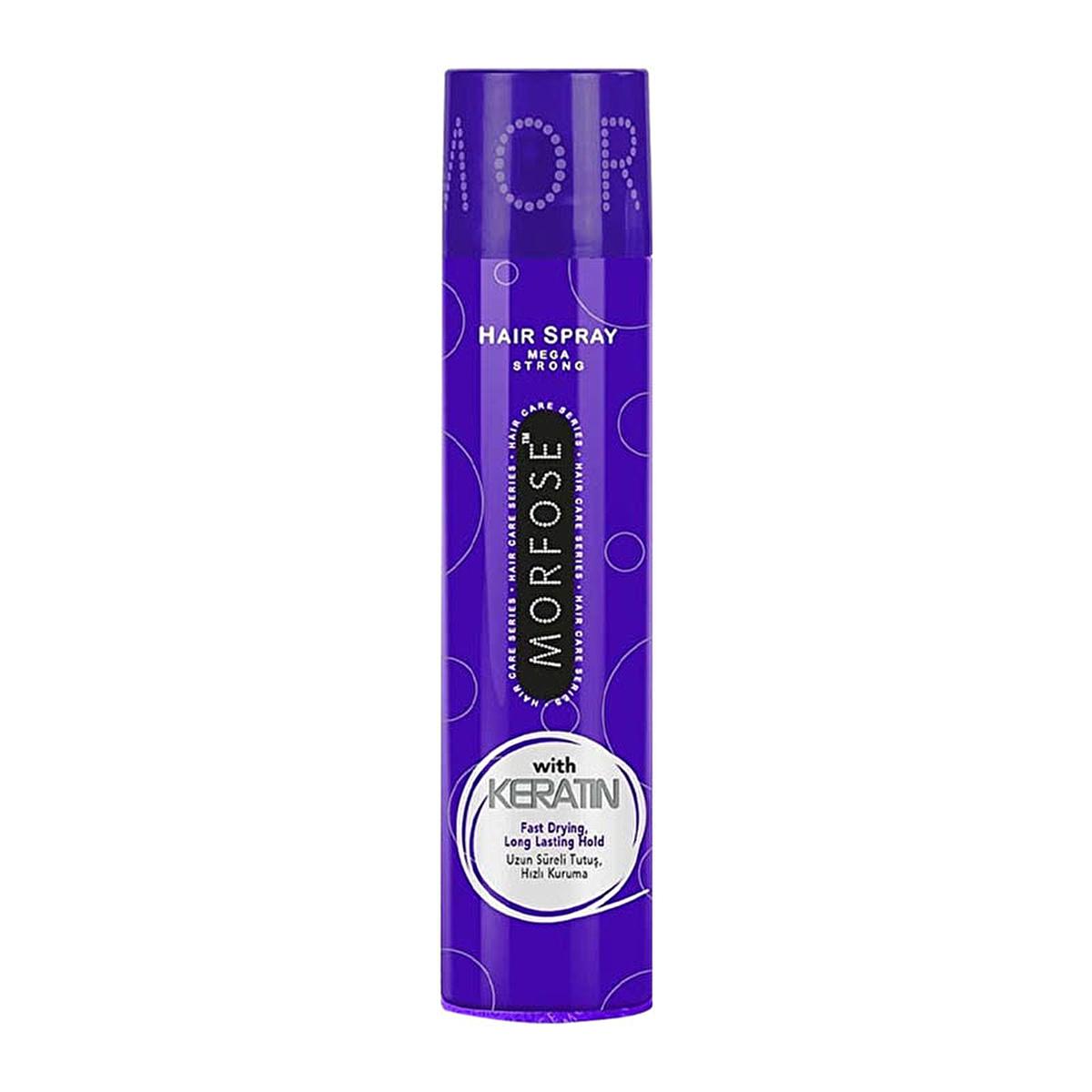 Morfose Keratin Hair Styling Spray - Long-Lasting Hold, Strengthens Hair, 10.14 fl oz Morfose Keratin Hair Spray for Long-Lasting Style keratin hair spray, long-lasting hair styling, non-greasy styling product, quick-drying hair spray, residue-free hair styling, hair care products, styling spray, keratin benefits, hair strengthening, Morfose, hair styling products, long-lasting hold, healthy hair, hair nourishment