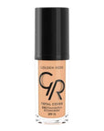 Golden Rose Total Cover 2 in 1 Foundation and Concealer - Natural Finish, High Coverage, Vitamin E - 1.01 fl oz - Foundation