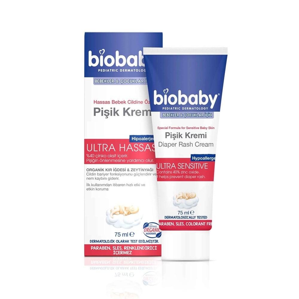 Biobaby Nappy Cream for Soothing Baby Skin 75 ml