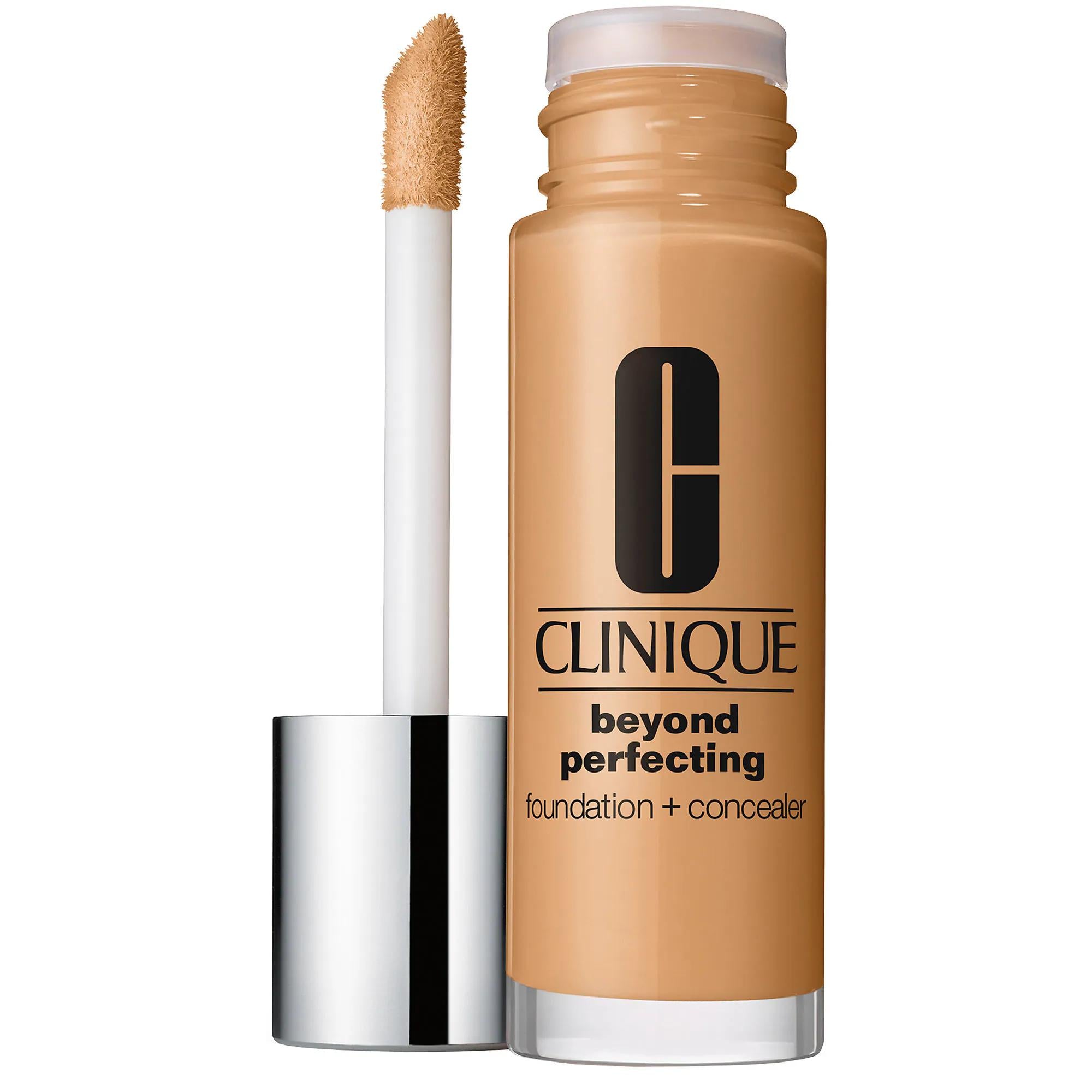 Clinique Beyond Perfecting Foundation + Concealer - Long-Lasting Full Coverage Oil-Free Makeup Clinique Beyond Perfecting Foundation + Concealer - Long-Lasting Oil-Free Makeup long-lasting foundation, full-coverage concealer, oil-free makeup, natural matte finish foundation, fragrance-free cosmetic, Clinique, Beyond Perfecting, Foundation + Concealer, makeup for all skin types, dermatologist-tested, non-acnegenic, 24-hour wear, full-coverage makeup, matte finish foundation, oil-free foundation, concealer, f