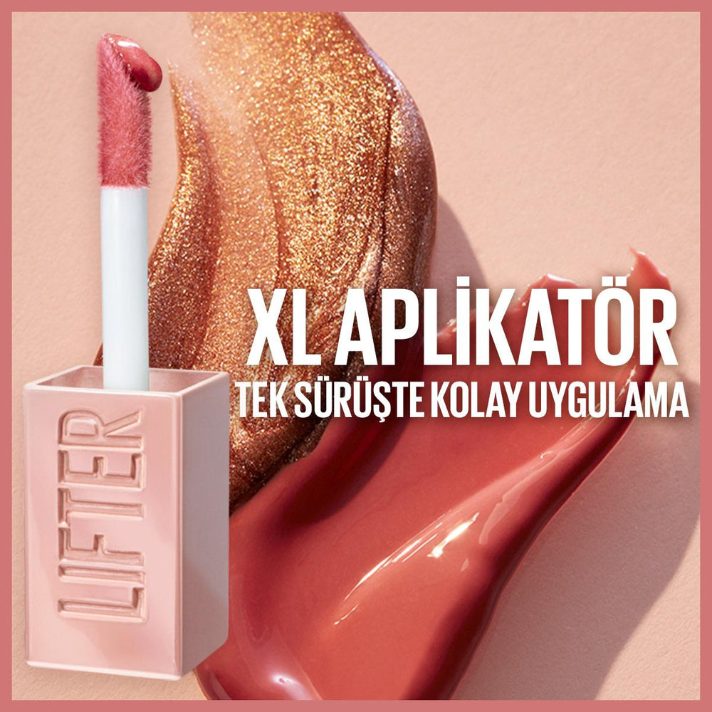 Maybelline New York Lifter Gloss - Hyaluronic Acid Lip Gloss for Moisturizing & Lifting Effect, Non-Sticky Texture, - view 6