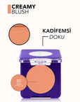Flormar Metaglam Matte Creamy Compact Blush 5g
