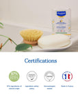 Mustela Gentle Soap with Cold Cream for Sensitive Skin - Moisturizing & Gentle Cleansing