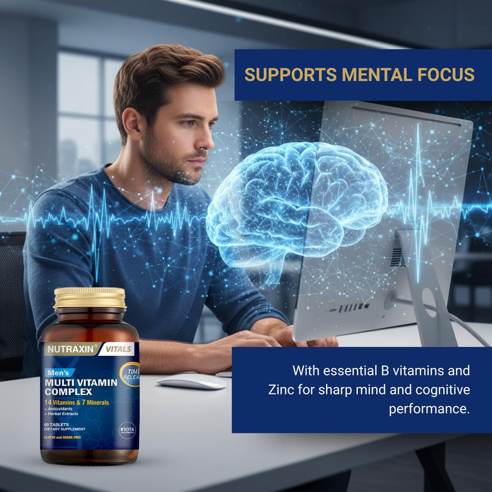 Nutraxin Multivitamin & Mineral Complex for Men - 60 Tablets