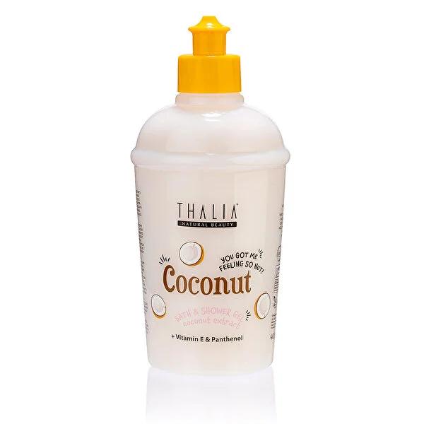 Thalia Coconut Shower Gel - Paraben-Free, Vitamin E & Panthenol Enriched, 13.53 fl oz Thalia Coconut Shower Gel - Nourishing & Paraben-Free Coconut shower gel, Paraben-free shower gel, Vitamin E shower gel, Panthenol enriched shower gel, Natural scented shower gel, Tropical fragrance shower gel, Moisturizing shower gel, Nourishing shower gel, Gentle cleansing, Paraben-free personal care, Vitamin E enriched, Panthenol for skin health, Coconut extract benefits, Refreshing shower experience, Luxurious shower g