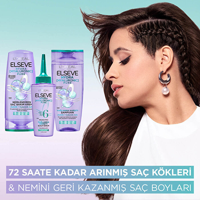 L'Oreal Elvive Hydra Hyaluronic Oily Hair Shampoo 300ml - Purifying