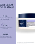 Phyto Purple Hair Mask - Neutralize Brassy Tones, Natural Care for Blonde, Grey, White Hair