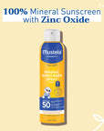 Mustela SPF50+ Sunscreen Lotion for Sensitive Skin - Water-Resistant, Natural Ingredients, Baby Friendly