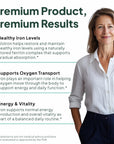 Ocean Dietary Supplement Iron Supplement with Lipofer - Supports Healthy Iron Levels & Anemia Support - 30 Tablets