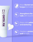 Chitofix Toenail Fungus Treatment Extra Strength Cream with Chitosan, Athletes Foot Treatment, Nail Fungus Treatment for Toenail and Fingernail, Yellow Toenail Treatment 0.33 Fl Oz