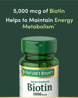 Nature's Bounty Biotin 2500 mcg 60 Tablet