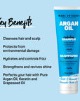 Marc Anthony Argan Oil Hydrating Shampoo - Sulfate-Free, Moisturizing Shampoo for Dry & Damaged Hair, 8.45 fl oz
