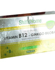 Shiffa Home Vitamin B12 & Ginkgo Biloba Supplement - 28 Tablets | Natural Ingredients