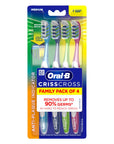 Oral-B Manual Toothbrush Medium Bristle 1+1 Pack - Effective Oral Hygiene for Daily Cleaning