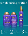 OGX Biotin & Collagen Shampoo - Thickening & Strengthening Hair Care for Thinning or Weak Hair, 13.01 fl oz