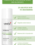 Veela Sebum Balancing Moisturizer for Acne-Prone Skin - Oil Control, Non-Comedogenic, 1.69 fl oz