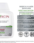 Bioxcin Bio-Activ Shampoo for Oily Hair - Paraben-Free, Mineral Oil-Free, 10.14 fl oz