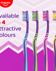 Colgate Zig Zag Charcoal Manual Toothbrush for Effective Oral Hygiene - Medium Bristle Hardness