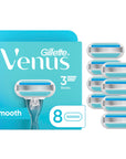 Gillette Venus Smooth Razor Blades 8 Count - For Women's Shaving