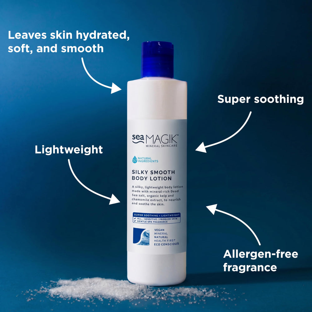 Sea Magik Body Scrub with Dead Sea Minerals - Natural Exfoliating Skincare for Dry Skin, 500g