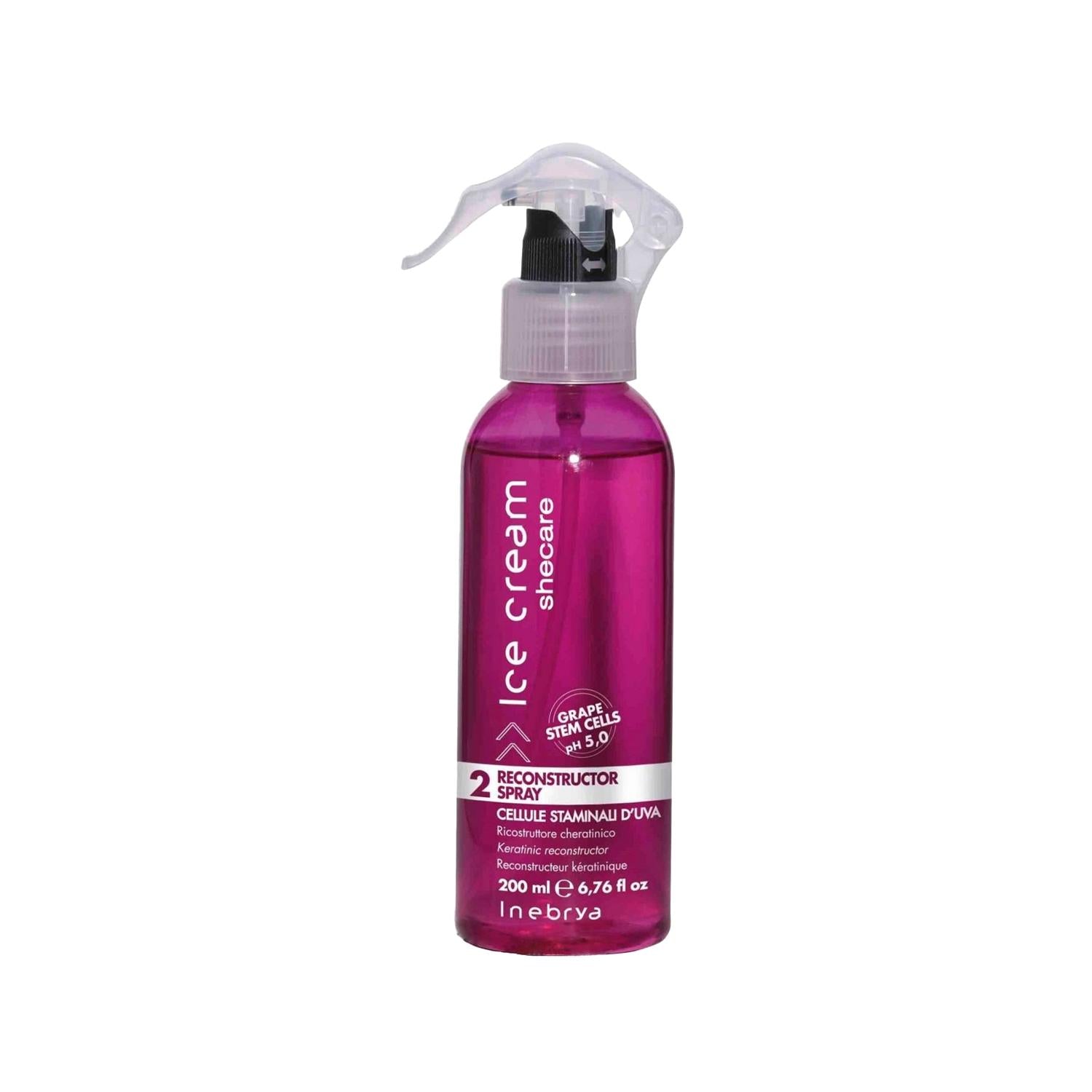 Inebrya Ice Cream Shecare Keratinic Reconstructor Spray 200ml - Keratin Hair Spray for Damaged Hair Inebrya Keratin Hair Spray for Damaged Hair Keratin hair spray, Hair reconstruction spray, Inebrya Ice Cream Shecare, Hair nourishment products, Keratinic Reconstructor spray, Hair care products, Damaged hair repair, Hair nourishment, Keratin-based hair care, Hair reconstruction, Hair repair spray, Hair care spray, Inebrya products, Hair treatment, Hair reconstruction treatment