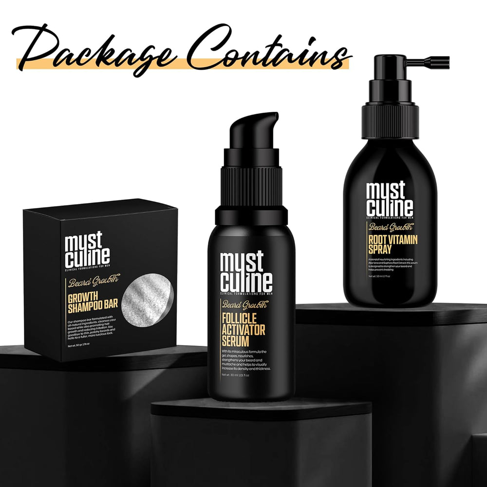 Mustculine Beard Growth Kit for Men - view 6