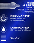 Durex Intense Condoms - 10 Pack, Enhanced Sensation for Intimate Protection & Pleasure