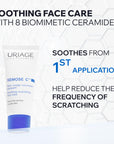 Uriage Xemose Face Cream - Gentle Moisturizing Cream for Dry Skin, 1.35 fl oz