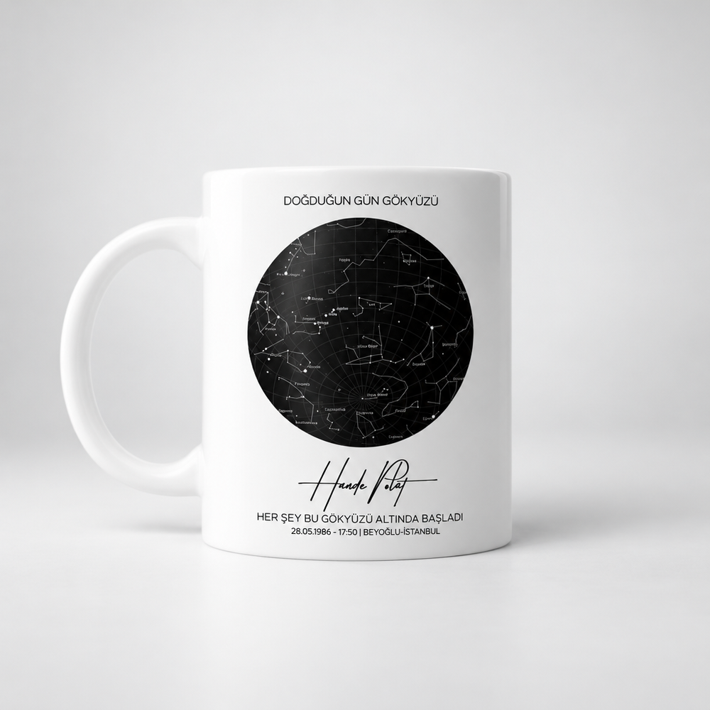 Personalized Birthday Star Map Mug