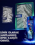 Clear Men Vin’cius Jœnior Anti-Dandruff Shampoo: Ultra Hydro Boost for Men - 10x Deeply Moisturizing, Eucalyptus & Cedarwood, Fight Dry Scalp & Flakes - image 10