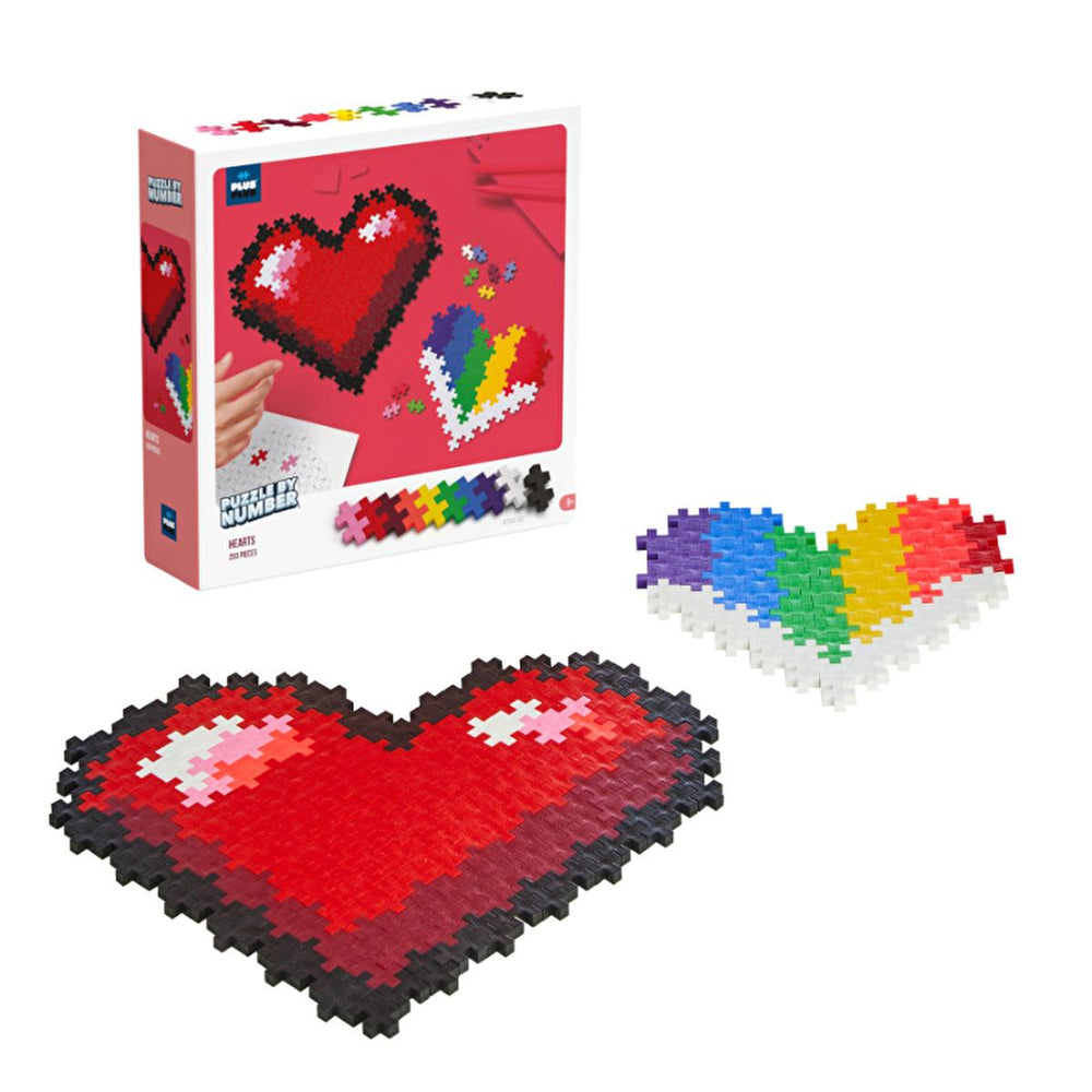 Plus Plus - 250 Piece Heart-Shaped Puzzle Toy for Kids - Educational and Creative Play - Toy