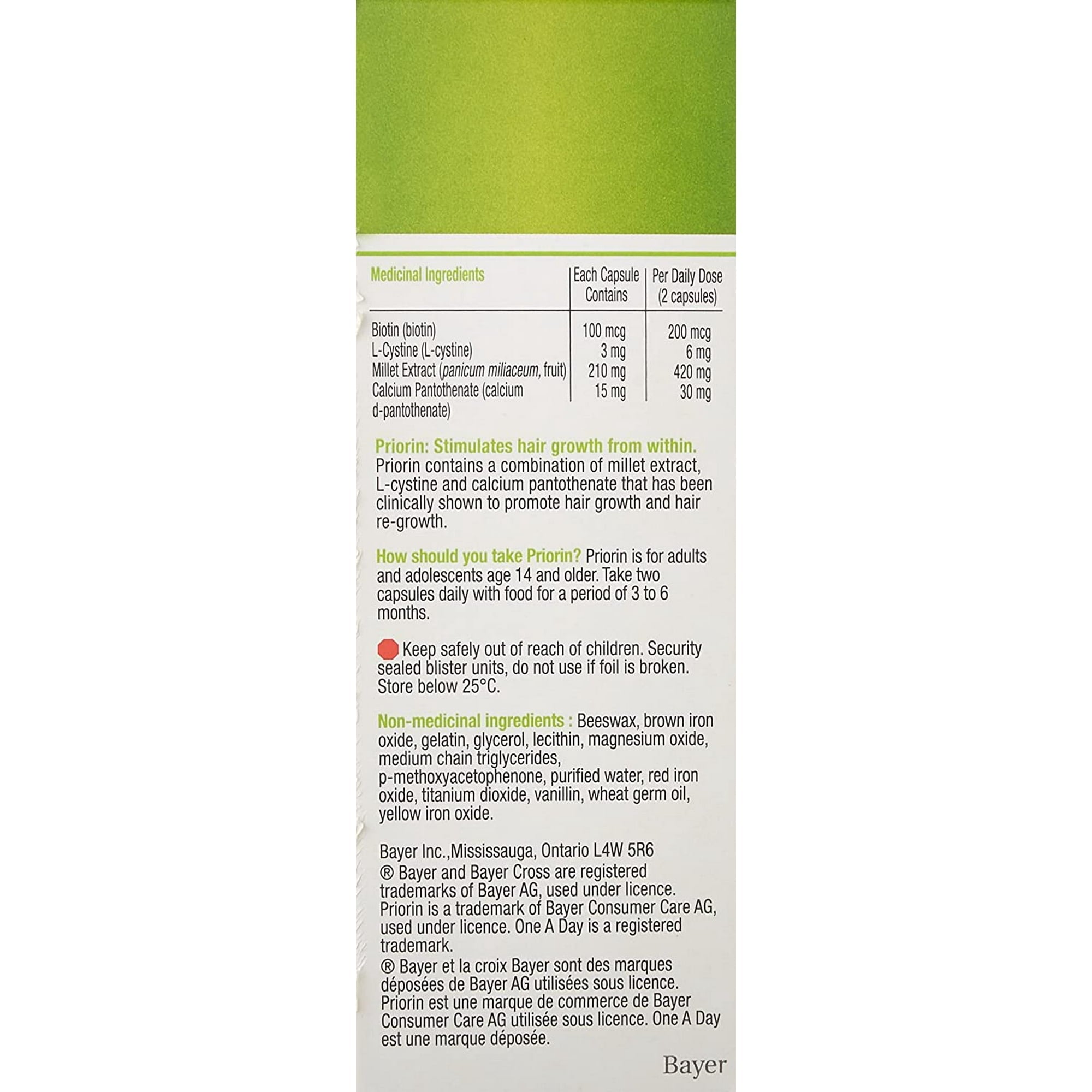 Priorin Hair Support Capsules - Intense Formula | 60 Count