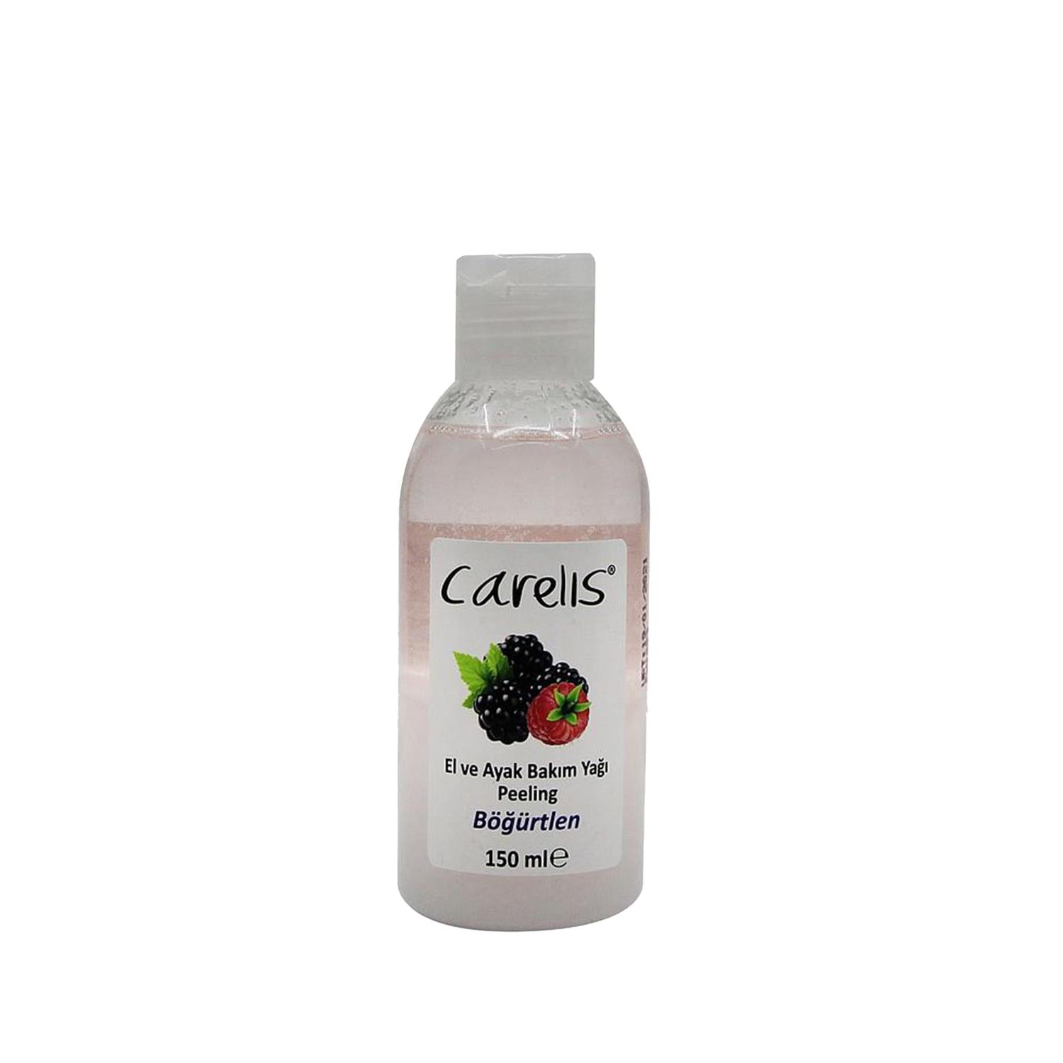 Carelis Hand and Foot Care Oil with Blackberry Extract - 150ml Moisturizing Oil for Dry Hands and Feet Carelis Hand & Foot Care Oil - Moisturizing Blackberry Extract hand care oil, foot care oil, moisturizing oil, blackberry skincare, exfoliating skincare, hand moisturizer, foot moisturizer, dry skin care, skincare routine, Carelis products, nourishing oil, antioxidant skincare, skincare for dry hands, skincare for dry feet