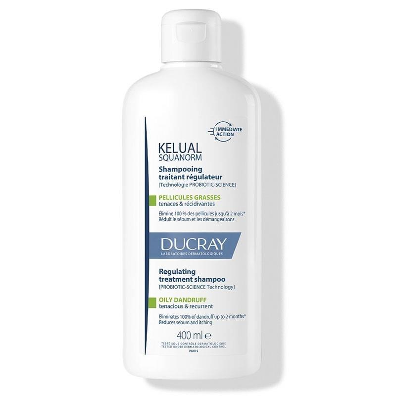 Ducray Kelual Squanorm Anti-Dandruff Shampoo for Normal to Oily Hair - Probiotic Formula, 13.53 fl oz Ducray Kelual Squanorm Anti-Dandruff Shampoo anti-dandruff shampoo, normal to oily hair, scalp care, Ducray Kelual Squanorm, probiotic shampoo, hair care, dandruff treatment, scalp health, hair products, cosmetic