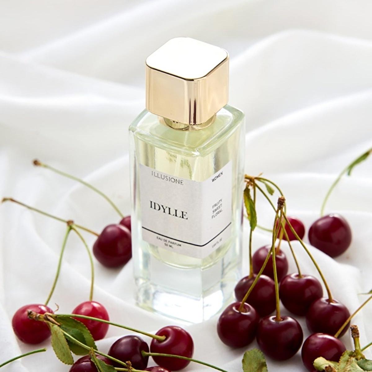 Illusione Idylle: Romantic Eau de Parfum for Women - Floral, Fruity, Jasmine & Patchouli Fragrance - 50ml Illusione Idylle: Romantic Women's Perfume - Floral & Fruity women's perfume, fragrance for women, romantic perfume, floral perfume, fruity perfume, jasmine perfume, patchouli perfume, Idylle perfume, Illusione perfume, Eau de Parfum, EDP, women's fragrance, perfume, fragrance, floral scent, fruity scent, jasmine scent, patchouli scent, romantic scent, elegant perfume, sensual perfume, date night perfum