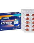 Osende Coenzyme Q10 Supplement - 100mg Ubikinol Soft Capsules for Antioxidant Support & Cardiovascular Health Osende CoQ10 Supplement - 100mg Ubikinol for Heart Health Coenzyme Q10 supplement, Ubikinol, Dietary supplement, Antioxidant support, Cardiovascular health, Health supplements, Wellness products, Energy production, Heart health