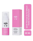 Mia Klinika SPF 50+ Pink Tone Up Sunscreen Cream - Moisturizing, Tone Evening, UV Protection - view 3