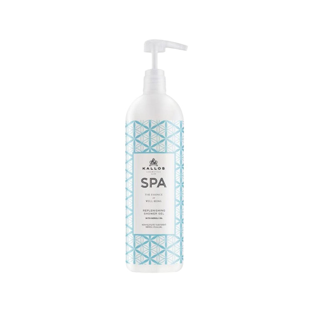 Kallos Cosmetics Spa Neroli Oil Shower Gel - 1000ml Luxurious Body Cleanser for Spa Experience at Home Kallos Neroli Oil Shower Gel - Luxurious 1000ml Body Cleanser Neroli Oil Shower Gel, Kallos Cosmetics Spa Products, Luxurious Body Cleanser, Renovating Shower Gel, 1000 ml Shower Gel, Spa Day at Home, Relaxing Shower Experience, Neroli Oil Benefits, Large Volume Shower Gel, Spa Line Products, Body Care, Skincare Routine, Luxury Bathroom Essentials