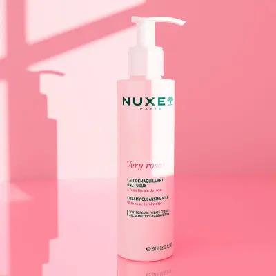 Nuxe Very Rose: Gentle Facial Cleansing Milk - Rose Water, Sensitive Skin, Makeup Remover, Natural Skincare, Hydrating - 200ml Nuxe Very Rose Cleansing Milk: Gentle, Hydrating, Sensitive Skin Nuxe Very Rose Cleansing Milk, gentle facial cleanser, rose water cleanser, makeup removing milk, sensitive skin cleanser, moisturizing cleansing milk, paraben free cleanser, sulfate free cleanser, natural skincare, no rinse cleanser, facial cleanser, rose water, makeup remover, sensitive skin, moisturizing, paraben fr