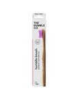 Humble Brush Soft Bristle Bamboo Toothbrush - Eco-Friendly, Biodegradable Adult Purple Toothbrush for Sensitive Teeth & Gums - image 3