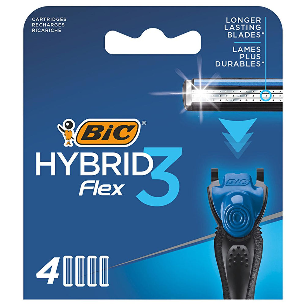 BIC Flex3 Shaving Razor - 3 Blade Titanium Razor for Men with Comfort Features - image 2
