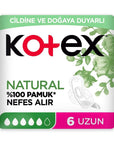 Kotex Natural Ultra Long Pads for Gentle Protection 6 Count