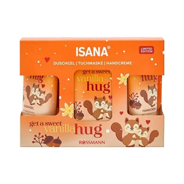 Isana Vanilla Hug Gift Set: Indulge in Vanilla Scented Skincare - Includes Hand Cream, Face Mask & Shower Gel - Complete Self-Care Isana Vanilla Gift Set: Skincare with Vanilla Scent- Hand Cream & More vanilla gift set, skincare set, hand cream set, face mask set, vanilla shower gel, vanilla scented gifts, self care gift, isana vanilla hug, vanilla hand cream, vanilla face mask, cosmetic gift set, vanilla scented, hand cream, face mask, shower gel, tonka bean extract, moisturizing, hydrating, revitalizing,