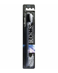 Rocs Black Edition Medium Toothbrush - Superior Plaque Removal & Gentle Teeth Whitening - Enhanced Dental Hygiene Rocs Black Toothbrush: Plaque Removal & Whitening toothbrush, medium toothbrush, plaque removal toothbrush, teeth whitening toothbrush, dental hygiene, Rocs toothbrush, Rocs Black Edition toothbrush, oral care, plaque removal, teeth whitening, medium bristles, gentle toothbrush, gum care, dental health, black toothbrush, ergonomic toothbrush, daily toothbrush, travel toothbrush, Rocs, Black Edit