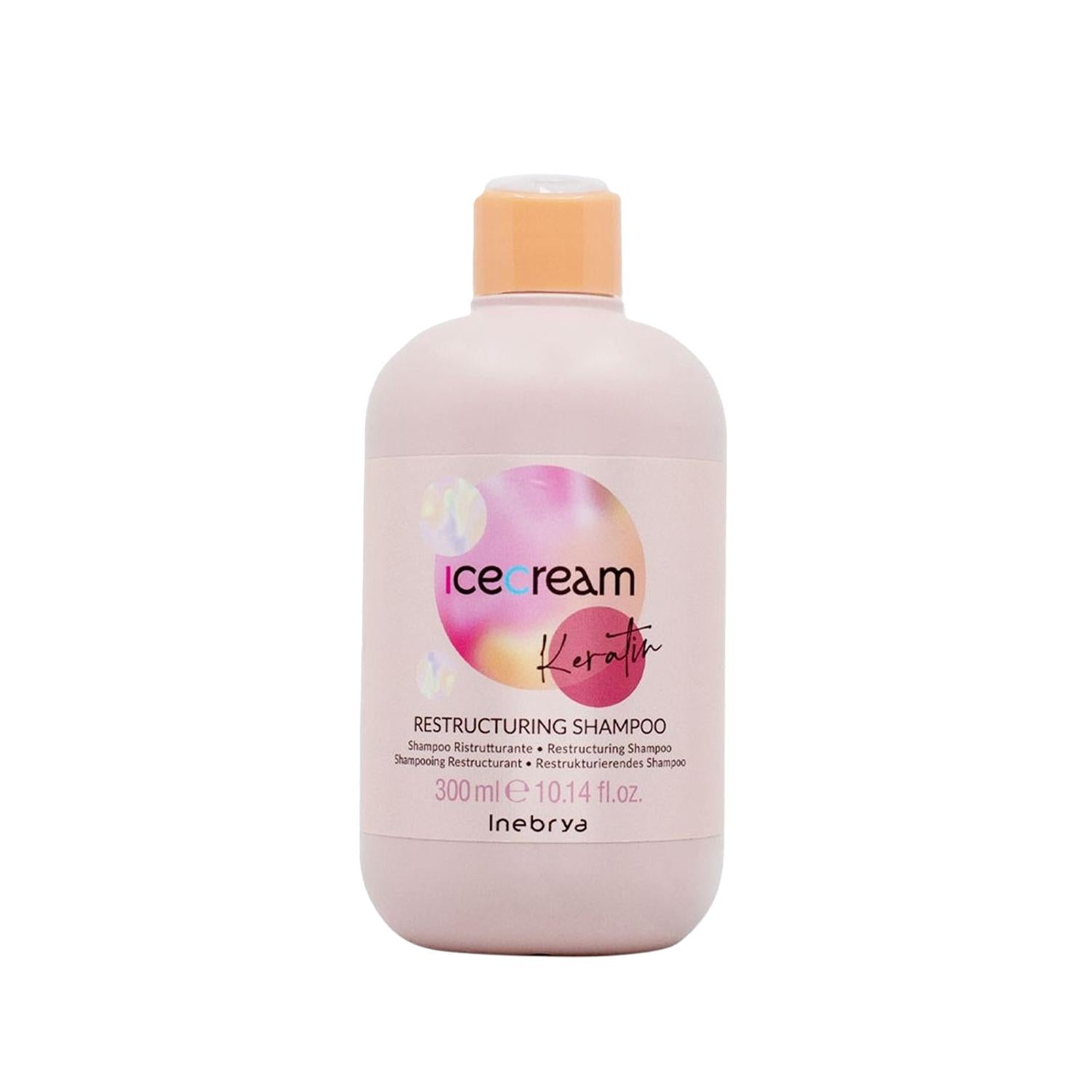 Inebrya Keratin Restructuring Shampoo - Repairs & Strengthens Damaged Hair, 10.14 fl oz Inebrya Keratin Shampoo for Damaged Hair Repair Keratin restructuring shampoo, hair repair treatment, restructuring hair care, damaged hair repair, keratin shampoo benefits, hair care, hair renovation, damaged hair solution, keratin hair treatment, hair restoration, Inebrya Ice Cream, restructuring shampoo, hair health, hair vitality