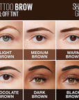 Maybelline New York Brow Tattoo Longlasting Tint Medium Brown 4.9ml