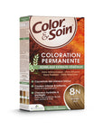 Color&Soin Natural 8N Wheat Germ Blond Hair Dye - Ammonia-Free, Plant-Based Hair Coloring