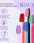 R.O.C.S. Black Edition Toothbrush - Elegant Design | Medium Hardness