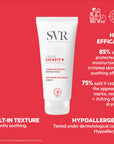 SVR Cicavit+ Creme 100ml - Soothing Moisturizing Cream for Irritated Skin, Non-Greasy, Suitable for Babies, Children, an